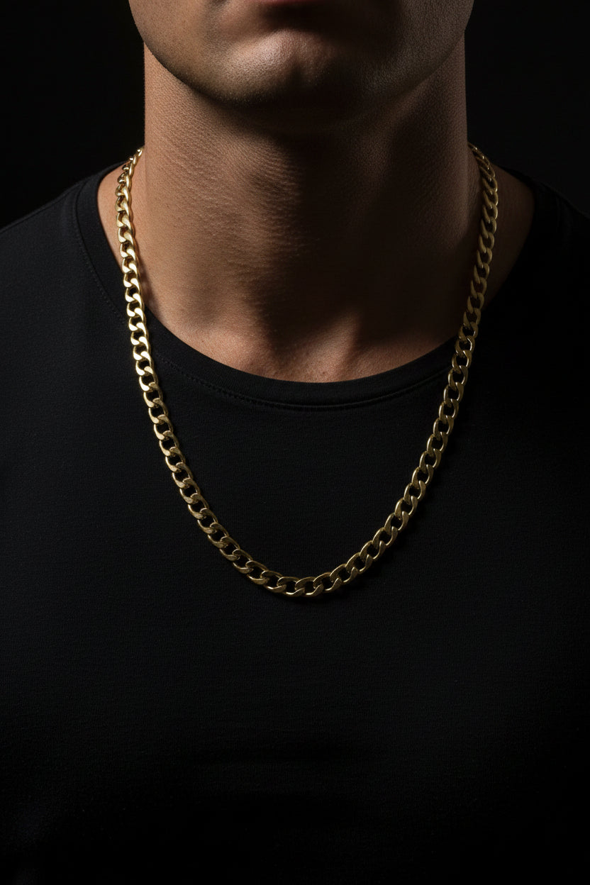 20-Inch Stainless Steel Gold-Plated Chain — Premium Quality