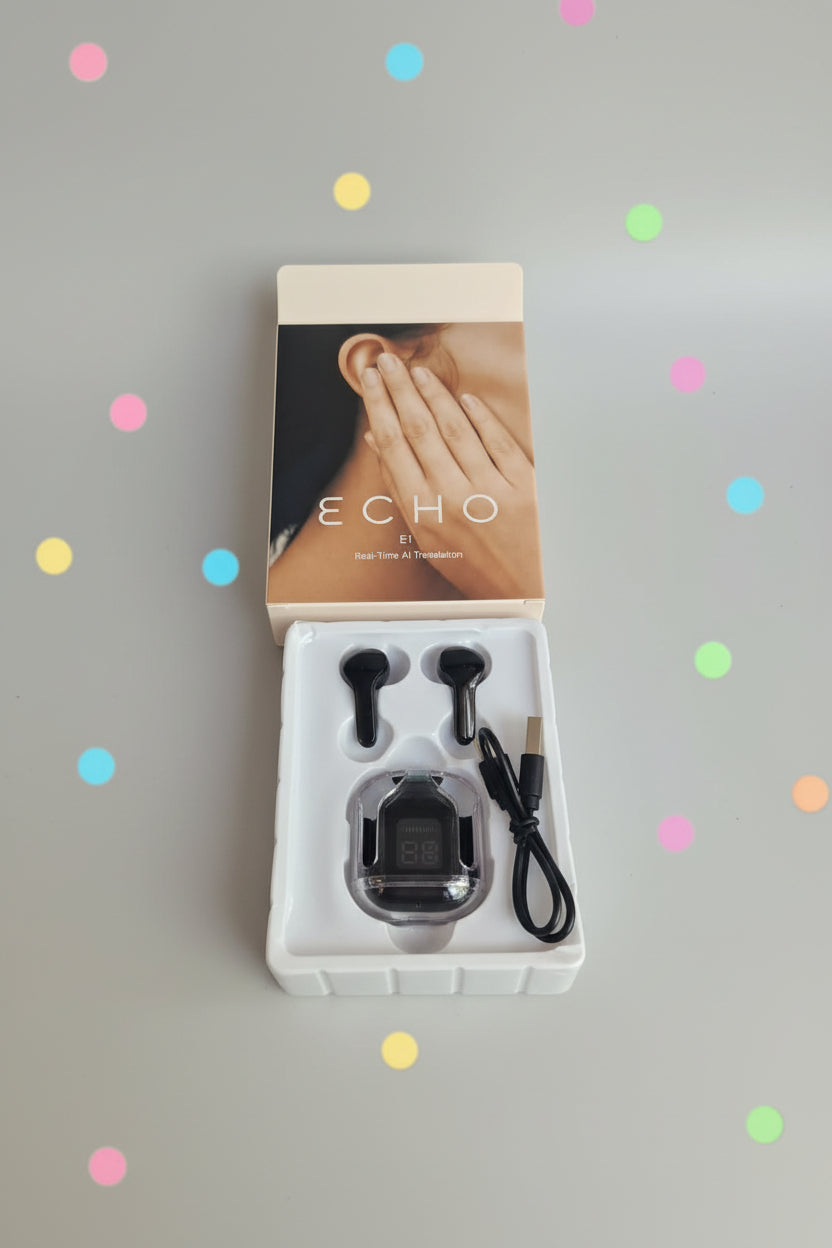 Echo E1 — Live AI Translator & Premium Audio Device