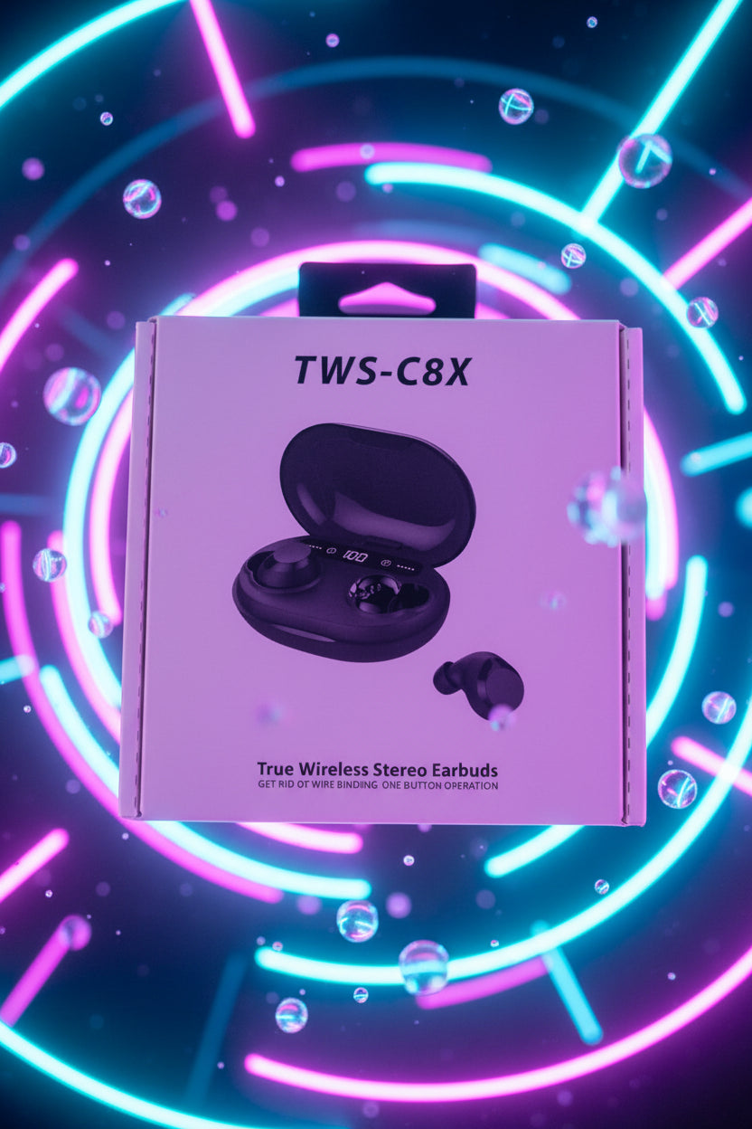 TWS-C8X True Wireless Stereo Earbuds