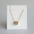 QTEEFY Luxe Cylinder Pendant Necklace