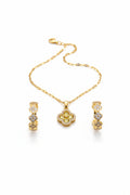 Clover Jewellery Set - Gold Tone