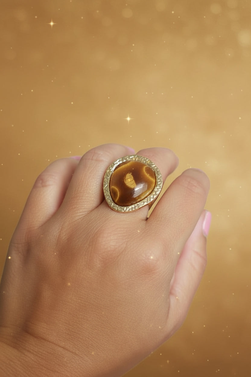Gemstone Glow Rings — QTEEFY Colour Collection (Adjustable ring)