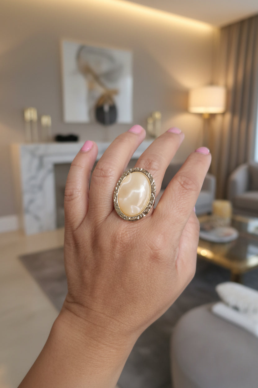 Gemstone Glow Rings — QTEEFY Colour Collection (Adjustable ring)