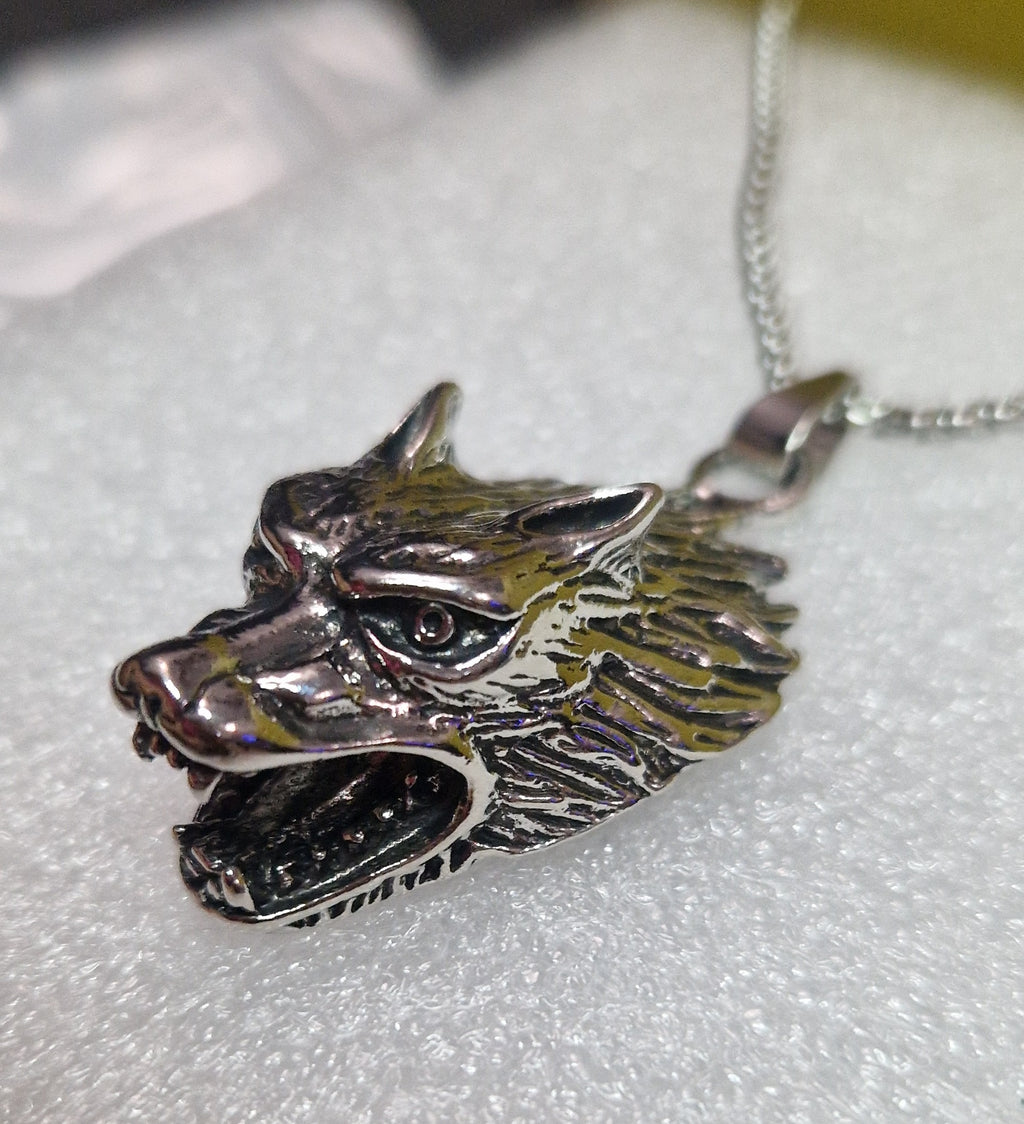 Alpha Wolf Pendant Necklace