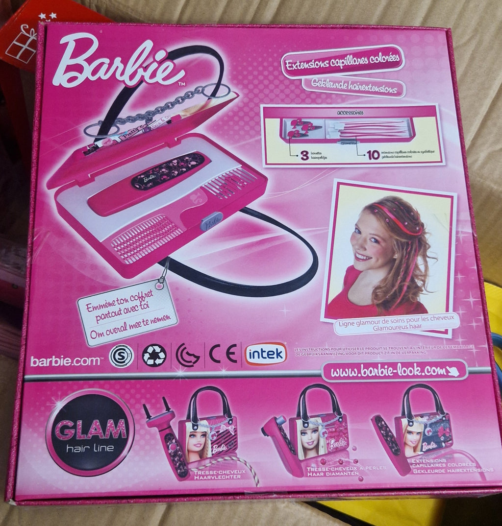 Barbie Coloured Hair Extensions Set