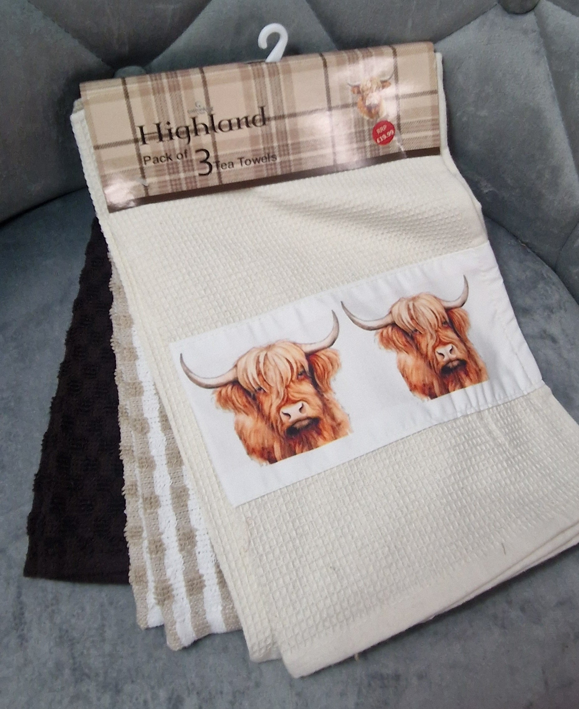 HIGHLAND COW KITCHEN TOWEL