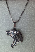 Wolf Stainless Steel Necklace