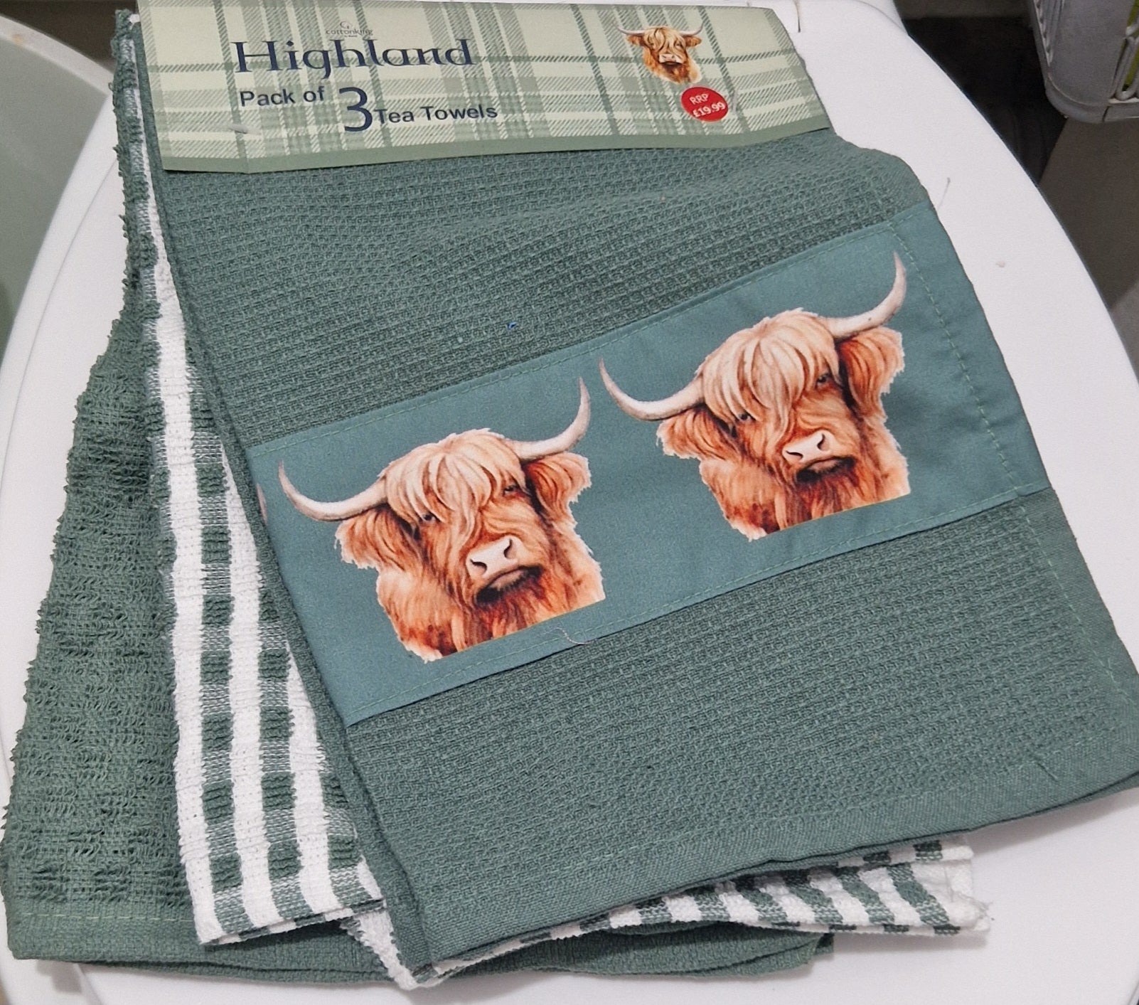 HIGHLAND COW KITCHEN TOWEL