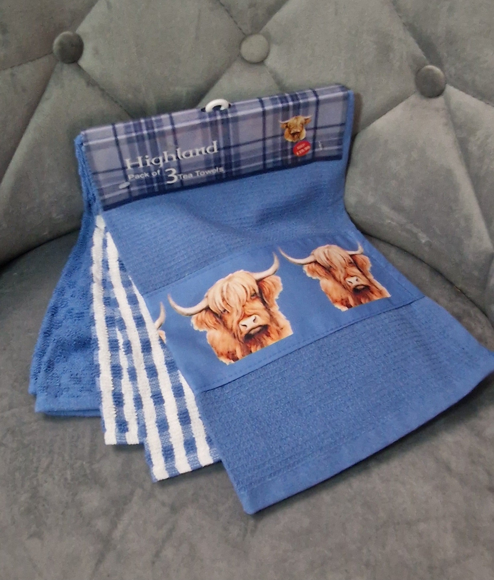 HIGHLAND COW KITCHEN TOWEL