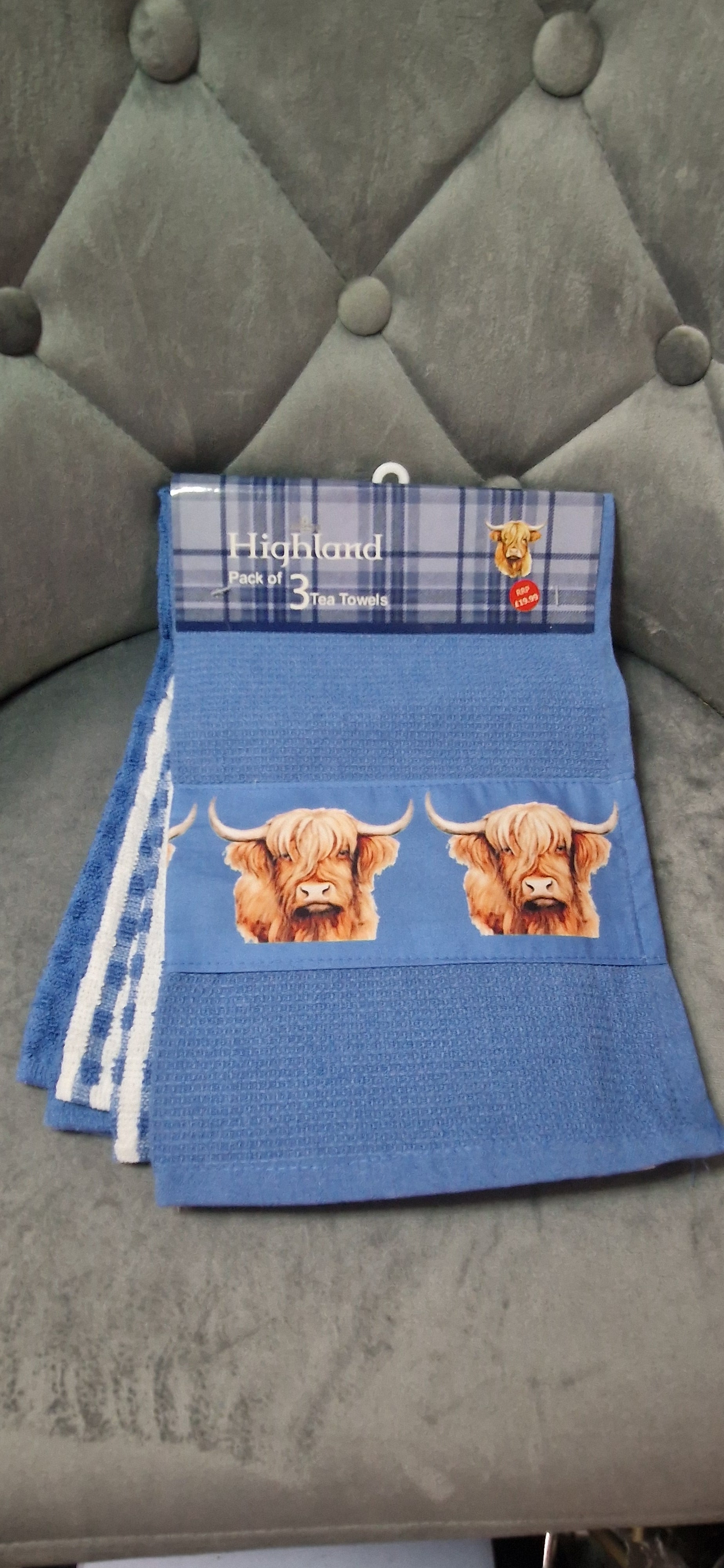 HIGHLAND COW KITCHEN TOWEL